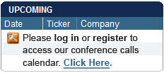 Conference Call Calendar